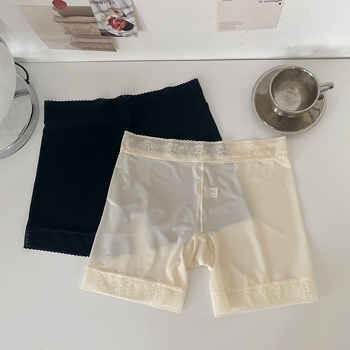 Moteriškos saugios kelnaitės Ice Silk, vidutinio juosmens, 85% nailonas, kirkšnies pamušalas 80% medvilnė, megztas audinys, anti ekspozicija