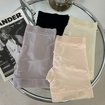 Moteriškos saugios kelnaitės Ice Silk, vidutinio juosmens, 85% nailonas, kirkšnies pamušalas 80% medvilnė, megztas audinys, anti ekspozicija