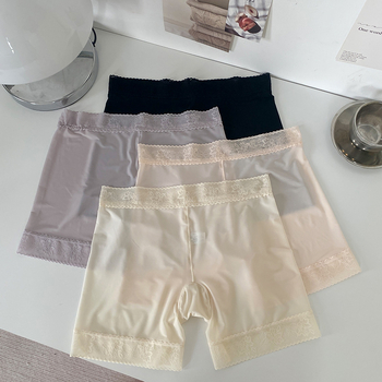 Moteriškos saugios kelnaitės Ice Silk, vidutinio juosmens, 85% nailonas, kirkšnies pamušalas 80% medvilnė, megztas audinys, anti ekspozicija