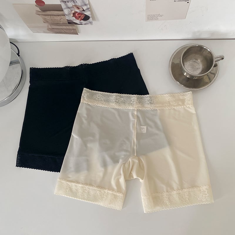 Moteriškos saugios kelnaitės Ice Silk, vidutinio juosmens, 85% nailonas, kirkšnies pamušalas 80% medvilnė, megztas audinys, anti ekspozicija