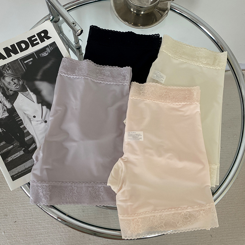 Moteriškos saugios kelnaitės Ice Silk, vidutinio juosmens, 85% nailonas, kirkšnies pamušalas 80% medvilnė, megztas audinys, anti ekspozicija