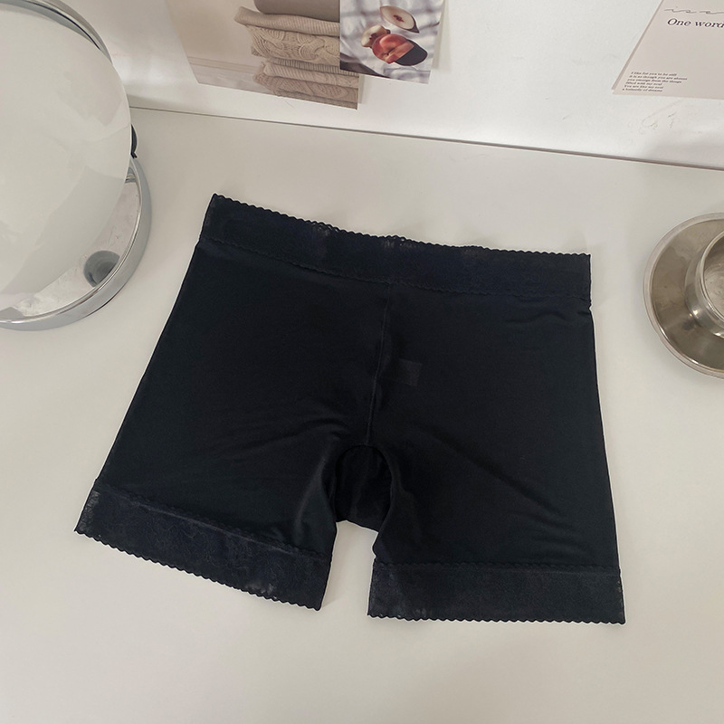 Moteriškos saugios kelnaitės Ice Silk, vidutinio juosmens, 85% nailonas, kirkšnies pamušalas 80% medvilnė, megztas audinys, anti ekspozicija