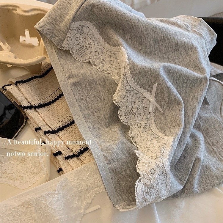 Chiloți pentru femei din bumbac, antibacteriali, talie medie, țesătură tricot, căptușeală 100% bumbac