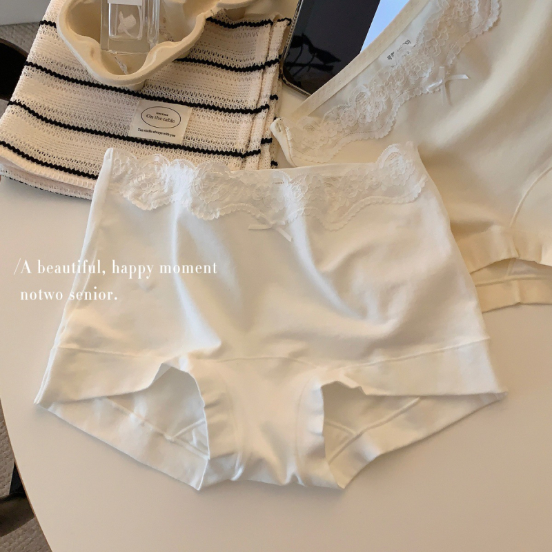 Chiloți pentru femei din bumbac, antibacteriali, talie medie, țesătură tricot, căptușeală 100% bumbac