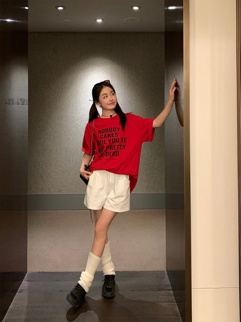 Moteriški kasdieniniai medvilniniai kelnės, korėjietiško stiliaus platėjančios, aukštas juosmuo, laisvas kirpimas