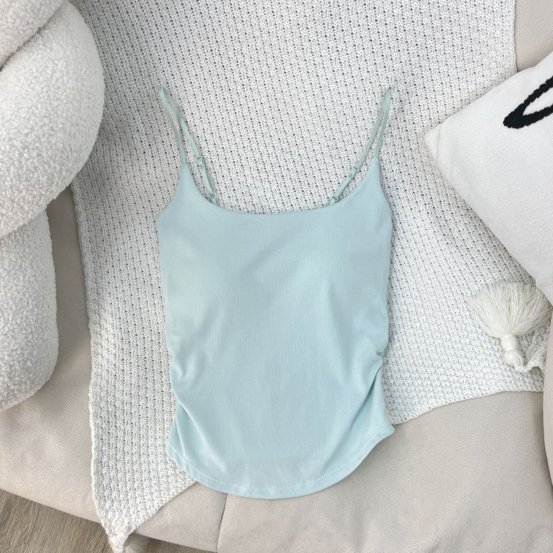 Moteriška cami viršutinė dalis, petelių stiliaus, siaura kirpimo linija, trumpas siluetas, viskozės–poliesterio mišinys