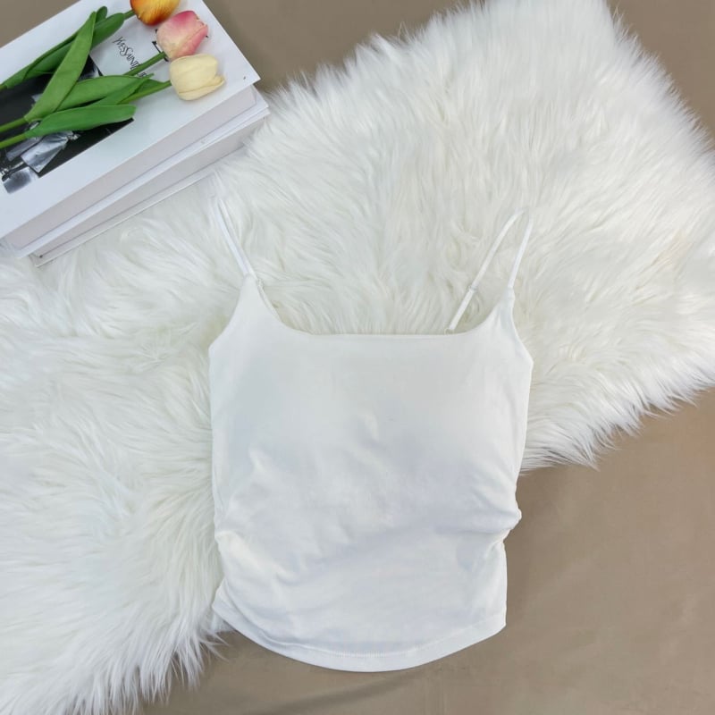 Moteriška cami viršutinė dalis, petelių stiliaus, siaura kirpimo linija, trumpas siluetas, viskozės–poliesterio mišinys