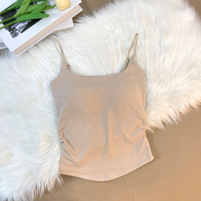 Moteriška cami viršutinė dalis, petelių stiliaus, siaura kirpimo linija, trumpas siluetas, viskozės–poliesterio mišinys