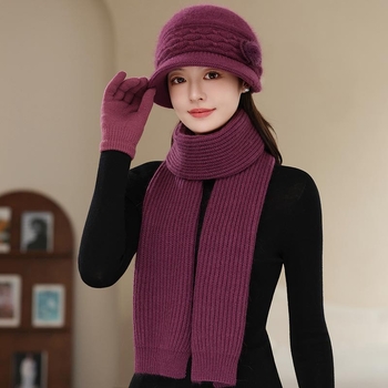 Uue stiiliga naiste müts keskealistele ja vanematele naistele, paksendatud soe villamüts fliisvoodriga, talvine puuvillamüts vanaemadele ja keskealiste ning vanemate naiste emadele.