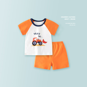 Ekskluzīvi vīriešu vasaras plāni šorti ar īsām piedurknēm no kokvilnas, sieviešu mājas pidžama, bērnu vasaras komplekts