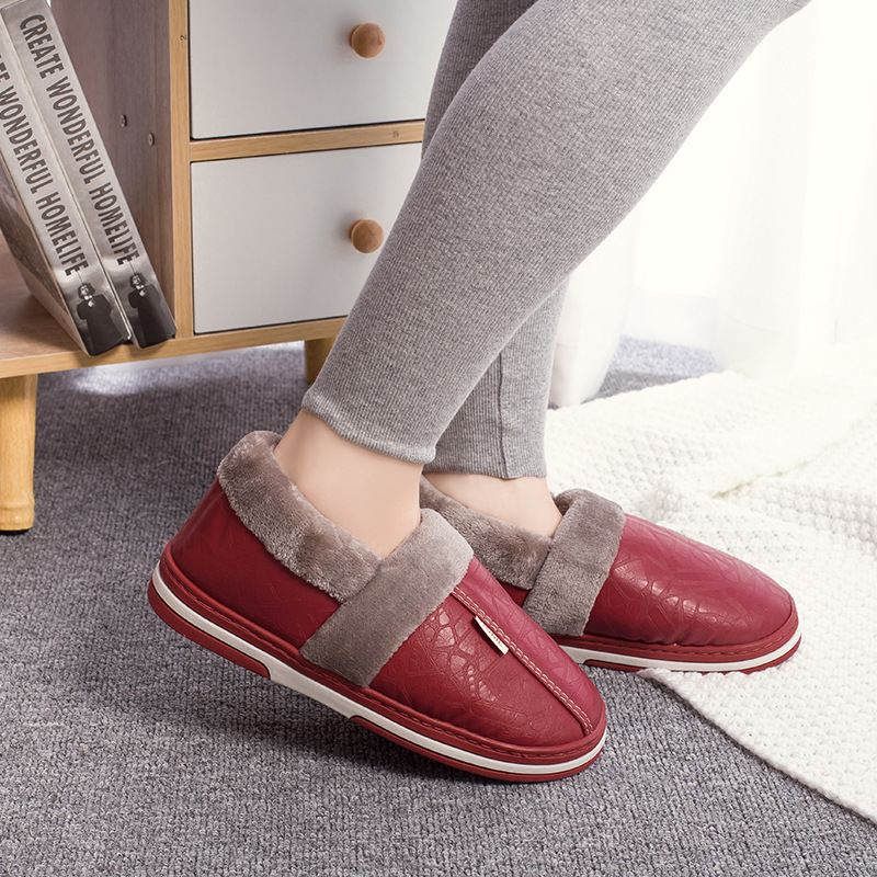 Mākslīgās ādas augstpapēžu kokvilnas čības, liela izmēra, vecāka gadagājuma cilvēkiem, ideāli piemērotas lietošanai iekštelpās un ārā ziemā, siltas, neslīdošas augstas kokvilnas kurpes sievietēm pēcdzemdību periodā.