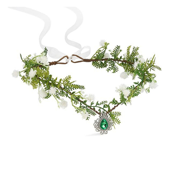 Lapām vainags galvai fejas/elfiem – dabīgs stils, universāls; Materiāls: plastmasa/resīns; Forma: lapas; Piemērots kāzu svētkiem un festivāliem