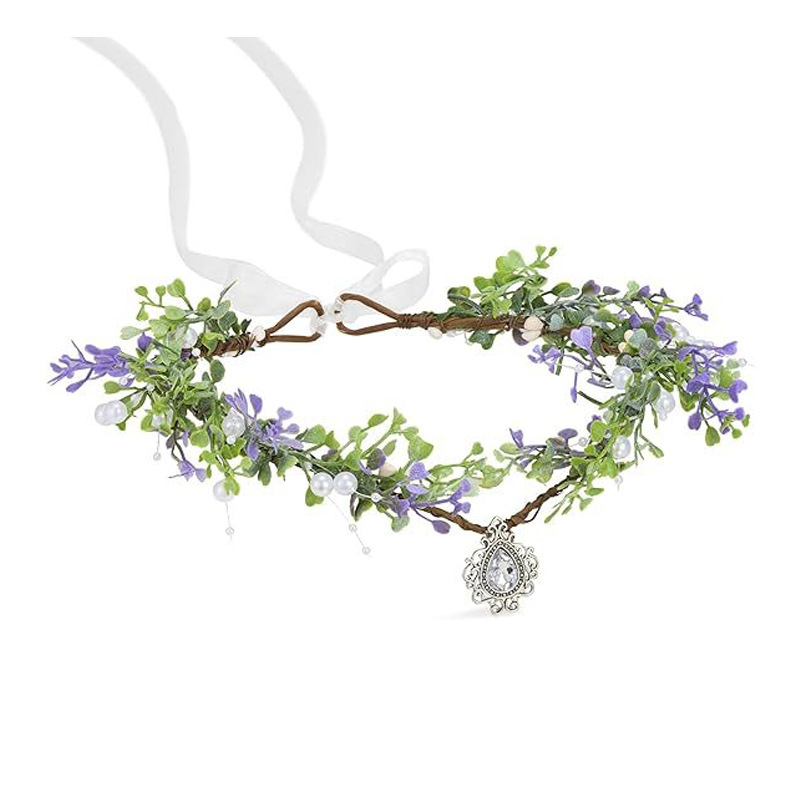 Lapām vainags galvai fejas/elfiem – dabīgs stils, universāls; Materiāls: plastmasa/resīns; Forma: lapas; Piemērots kāzu svētkiem un festivāliem