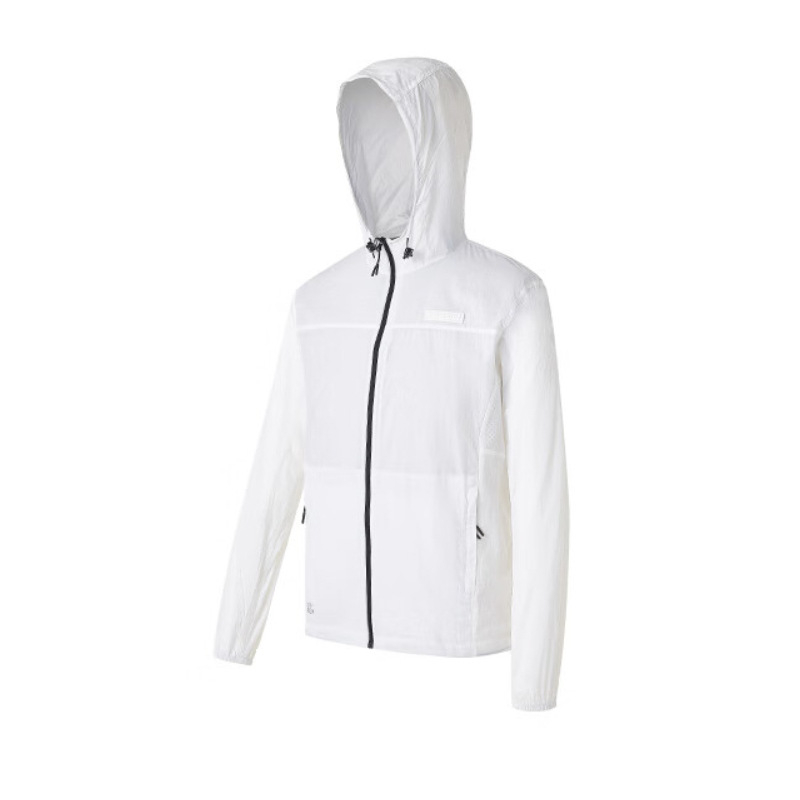 Vyrų saulės apsaugos striukė UPF50+ medvilnė, gobtuvas, plona, laisvas kirpimas, sportinio stiliaus