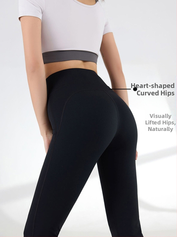 Moterų aukštos juosmens, siauras siluetas, šiek tiek platėjantis apačia, lengvas nailono-elastano audinys