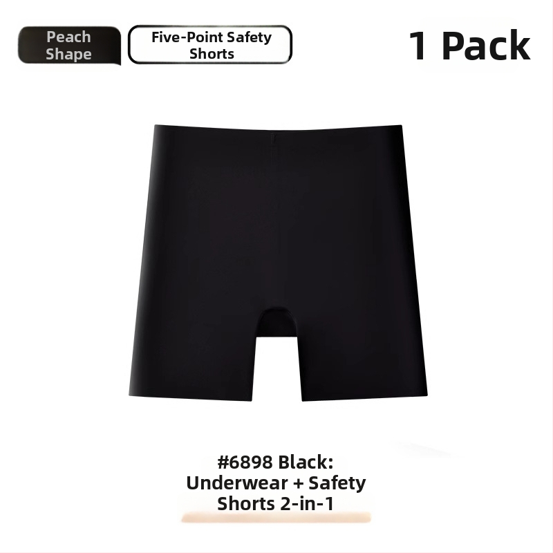 Moterų be siūlių saugios bokserinės — dviejų funkcijų vienas, greitas džiūvimas, žemas juosmuo
