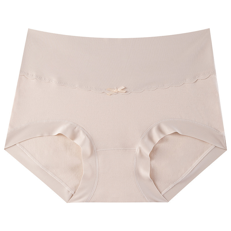Chiloți pentru femei din bumbac cu talie înaltă, 60S, antibacteriali, respirabili, ridicare șolduri
