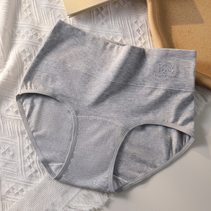 Ženske pamukaste gaćice s visokim strukom, produžena prepona, plus veličina, oblikovanje abdomena i podizanje bokova, prozračne i nježne prema koži