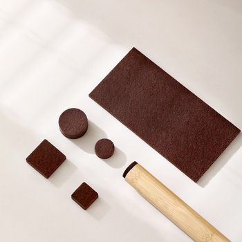 FaSoLa apskrito poliestero kilimėlio kojoms prie stalo ir kėdėms – neslystantis, tylus, atsparus dilimui, šiuolaikiškas paprastas stilius