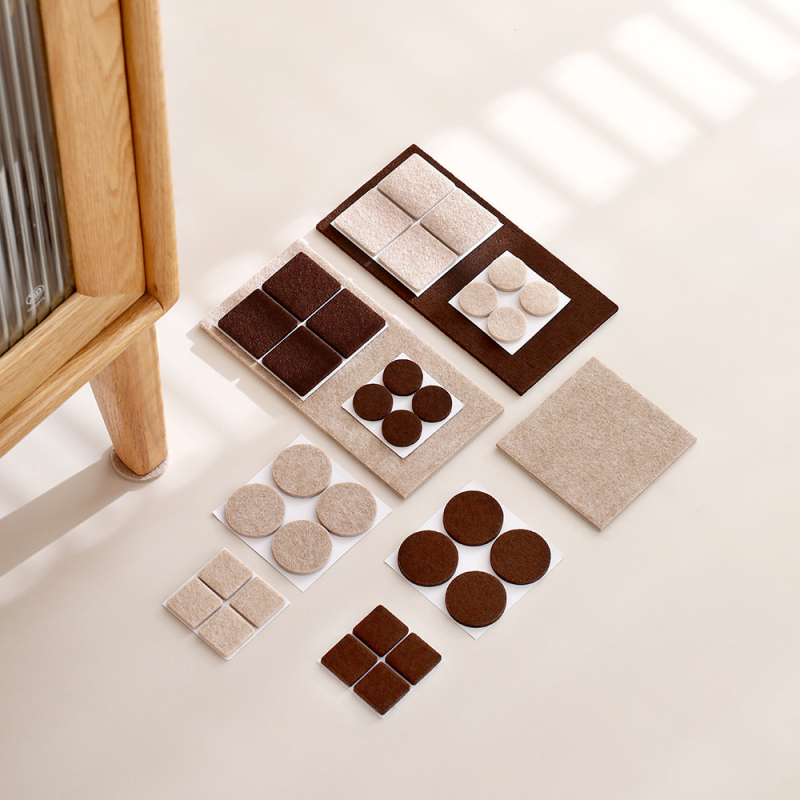 FaSoLa apskrito poliestero kilimėlio kojoms prie stalo ir kėdėms – neslystantis, tylus, atsparus dilimui, šiuolaikiškas paprastas stilius