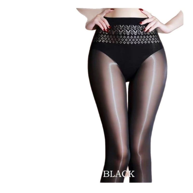 Prozračne sjajne čarape s konjskim uljem u nijansi jabuke, bezšivne mrežaste pantyhose za proljeće i jesen
