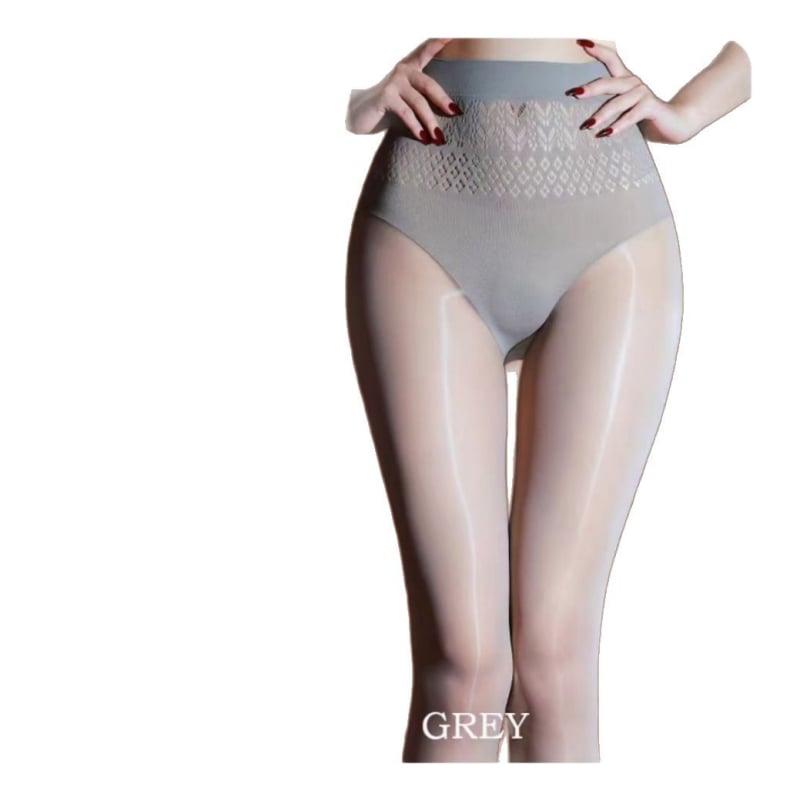 Prozračne sjajne čarape s konjskim uljem u nijansi jabuke, bezšivne mrežaste pantyhose za proljeće i jesen