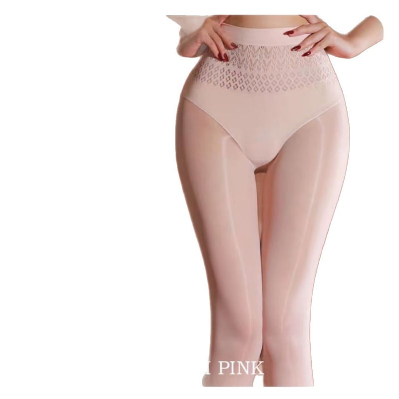 Prozračne sjajne čarape s konjskim uljem u nijansi jabuke, bezšivne mrežaste pantyhose za proljeće i jesen