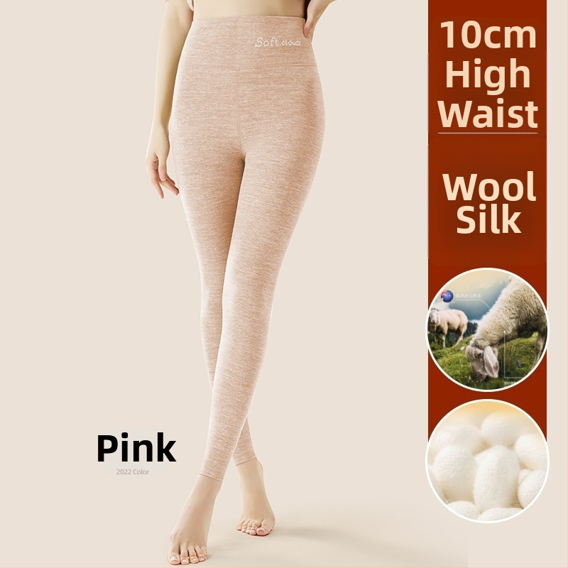 Moteriškos terminės kelnaitės su fliso viduje, cropped, vienos spalvos, poliesterio 80–90%, storis 201–250 g/m², sėdmenų pakėlimas