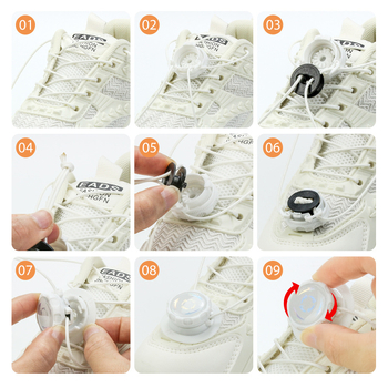 Batų raišteliai su pasukama sagtimi – be rišimo, tinkami tenisiniams ir kasdieniams batams, ilgis 100 cm, prekinis ženklas Suobu