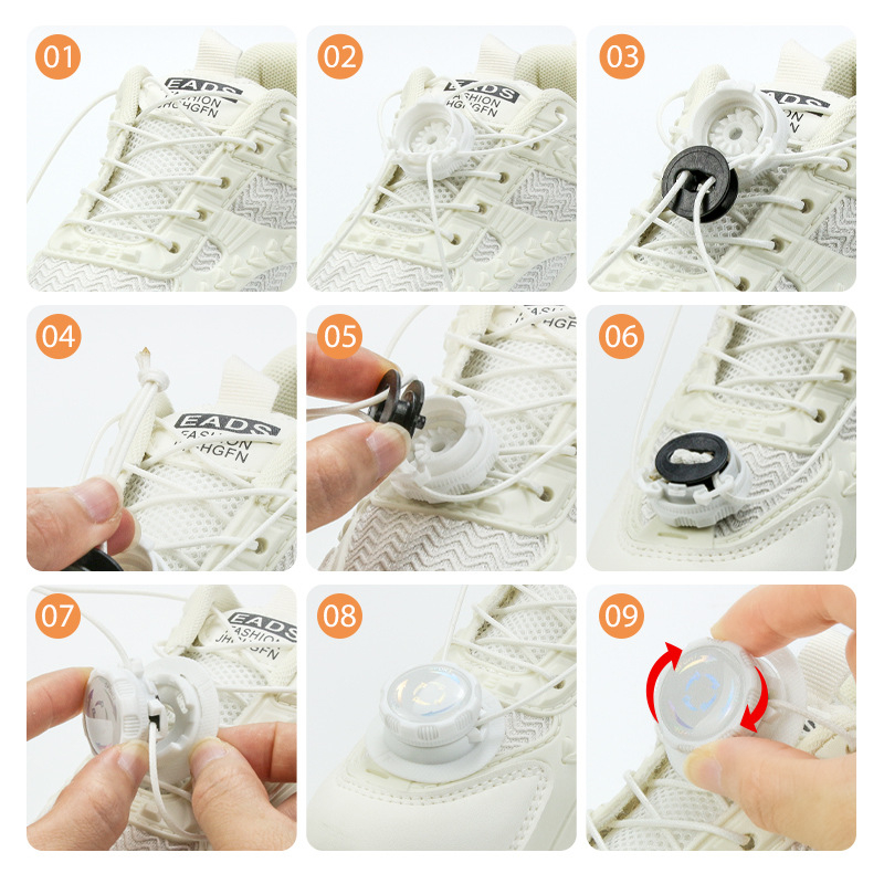 Batų raišteliai su pasukama sagtimi – be rišimo, tinkami tenisiniams ir kasdieniams batams, ilgis 100 cm, prekinis ženklas Suobu