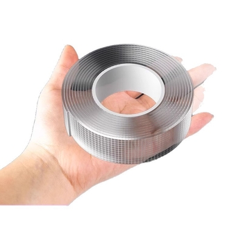 Tinklelinė dvipusė lipni juosta, didelis klampumas, be likučių, nano pastos pagrindas, 2 mm storis