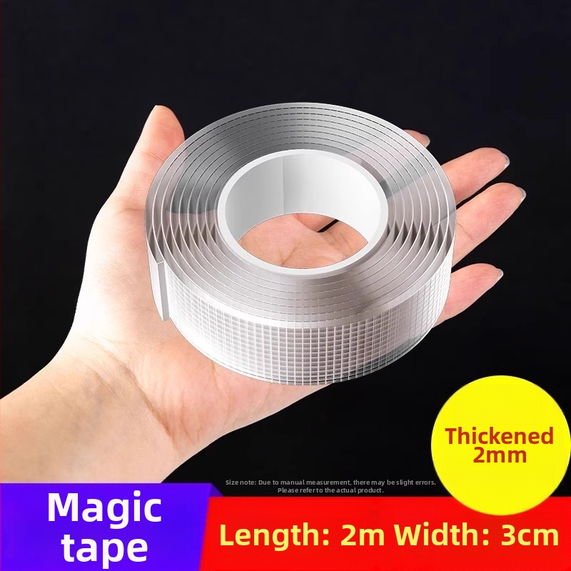 Tinklelinė dvipusė lipni juosta, didelis klampumas, be likučių, nano pastos pagrindas, 2 mm storis