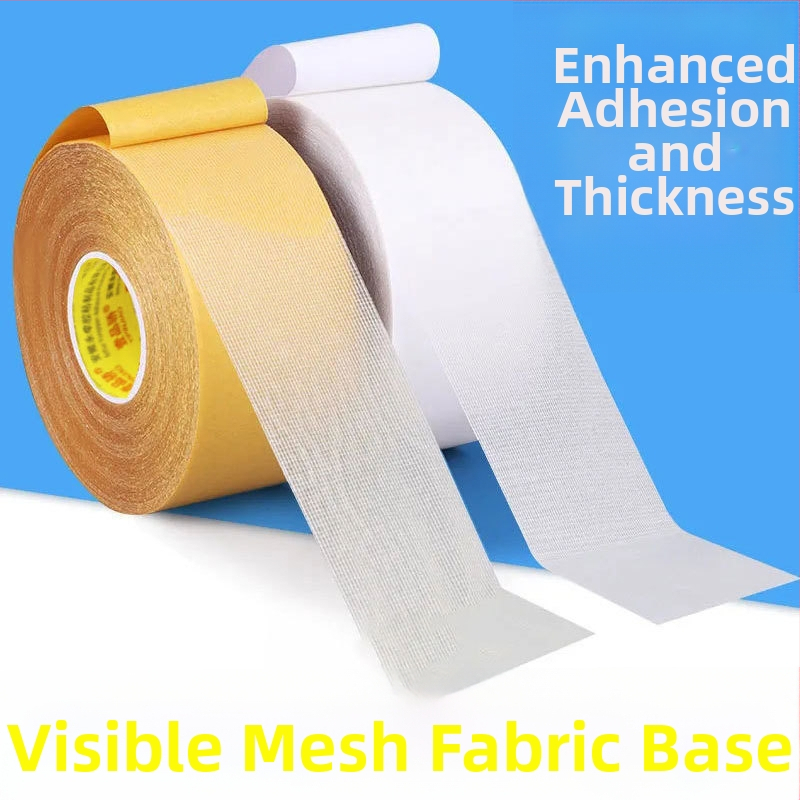 Διπλής όψεως ταινία με βάση ύφασμα, διαφανής, υψηλής ιξωστότητας, αντιολισθητική, με σχέδιο πλέγμα για χαλιά και καναπέδες