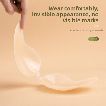 Üheosaline silikoonrinna plaastr, eesmine kinnitusega, nähtamatu, mango-kujuline, libisemiskindel