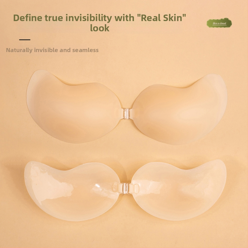 Üheosaline silikoonrinna plaastr, eesmine kinnitusega, nähtamatu, mango-kujuline, libisemiskindel