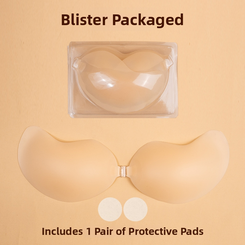 Üheosaline silikoonrinna plaastr, eesmine kinnitusega, nähtamatu, mango-kujuline, libisemiskindel