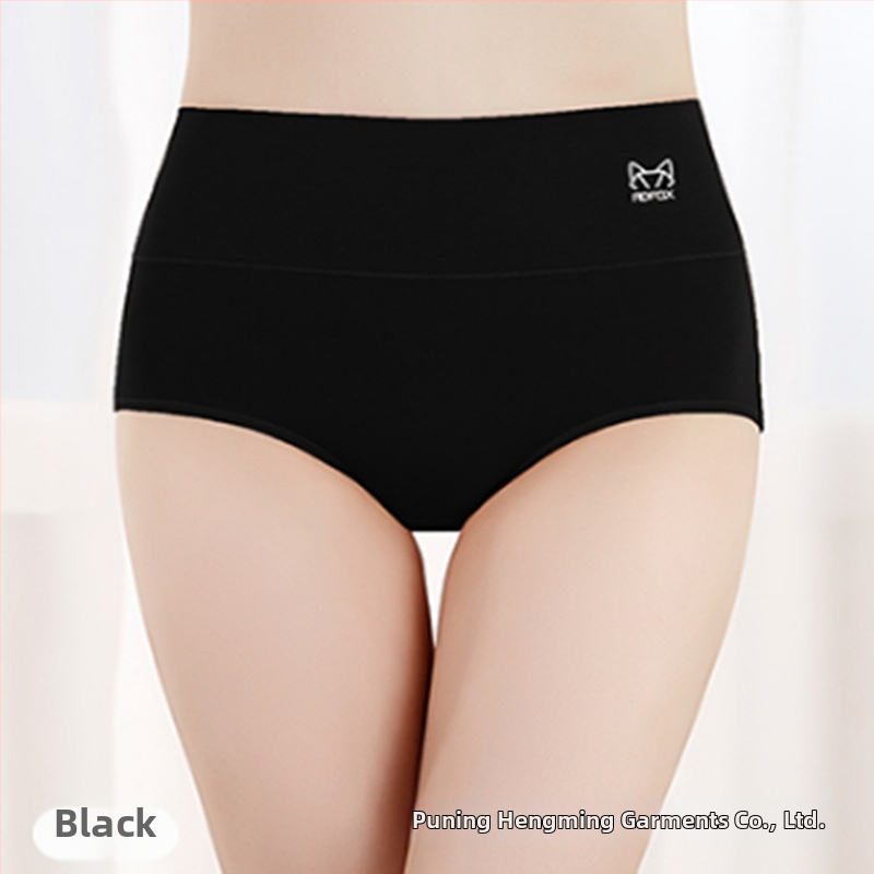 Naiste kõrge vöökoht puuvillast aluspesu — antibakteriaalne, hingav, keha kuju (tuharate tõstmine, kõhu pinguldumine)