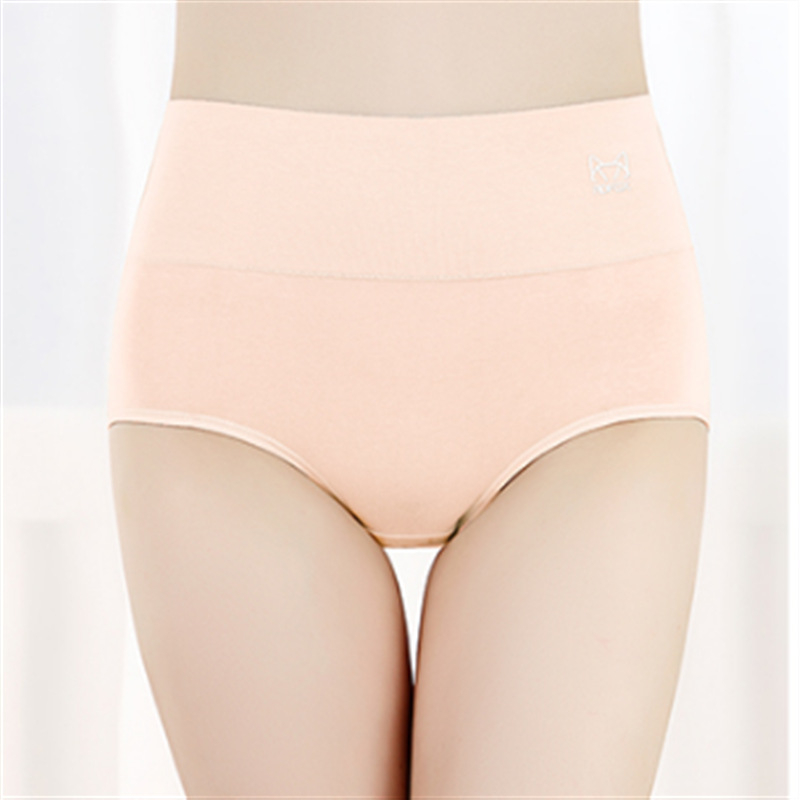 Naiste kõrge vöökoht puuvillast aluspesu — antibakteriaalne, hingav, keha kuju (tuharate tõstmine, kõhu pinguldumine)