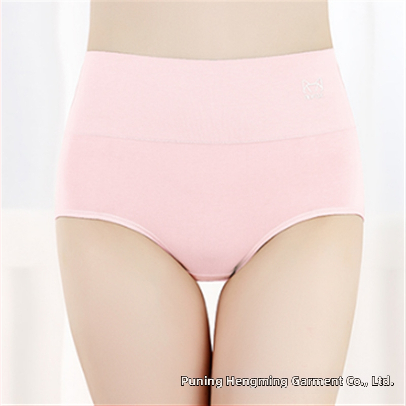 Naiste kõrge vöökoht puuvillast aluspesu — antibakteriaalne, hingav, keha kuju (tuharate tõstmine, kõhu pinguldumine)