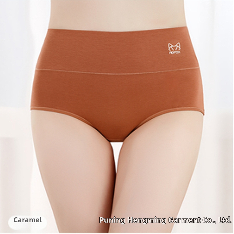 Naiste kõrge vöökoht puuvillast aluspesu — antibakteriaalne, hingav, keha kuju (tuharate tõstmine, kõhu pinguldumine)