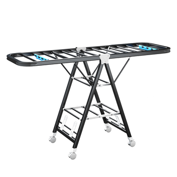 Grīdas statīvs žāvēšanai ar spārnu formu, salokāms, dzelzs