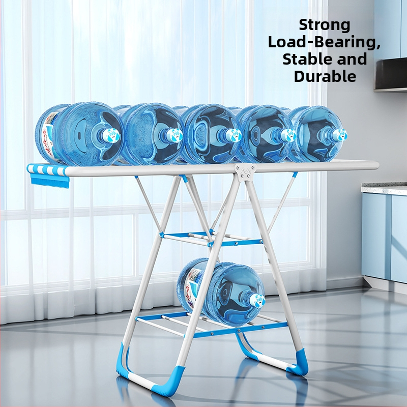 Grīdas statīvs žāvēšanai ar spārnu formu, salokāms, dzelzs