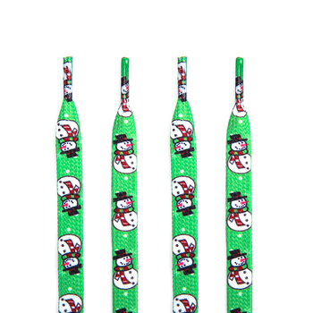 Kalėdiniai batų raišteliai — Dylan prekės ženklas, 120 cm ilgis; tinka sportbačiams, laikiniesiems, kasdieniams ir darbo batams; stilius: Kalėdos, kasdienė laisvė