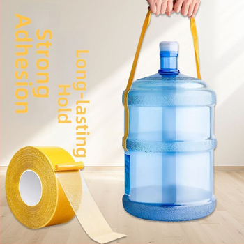 Audinio dvipusė lipni juosta su didele prilipimo jėga ir neslystančiu kilimėliu, skirta grindims ir tapetoms; klijavimas