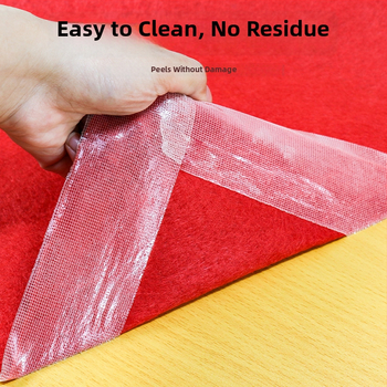 Audinio dvipusė lipni juosta su didele prilipimo jėga ir neslystančiu kilimėliu, skirta grindims ir tapetoms; klijavimas