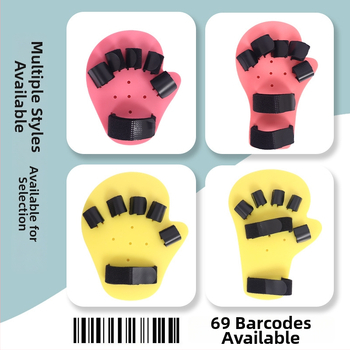 Laste sõrmede rehabilitatsioonifiksatsiooni seade - plastist komposiitmaterjal, konks ja lukk, kätele, võimalik logode trükk