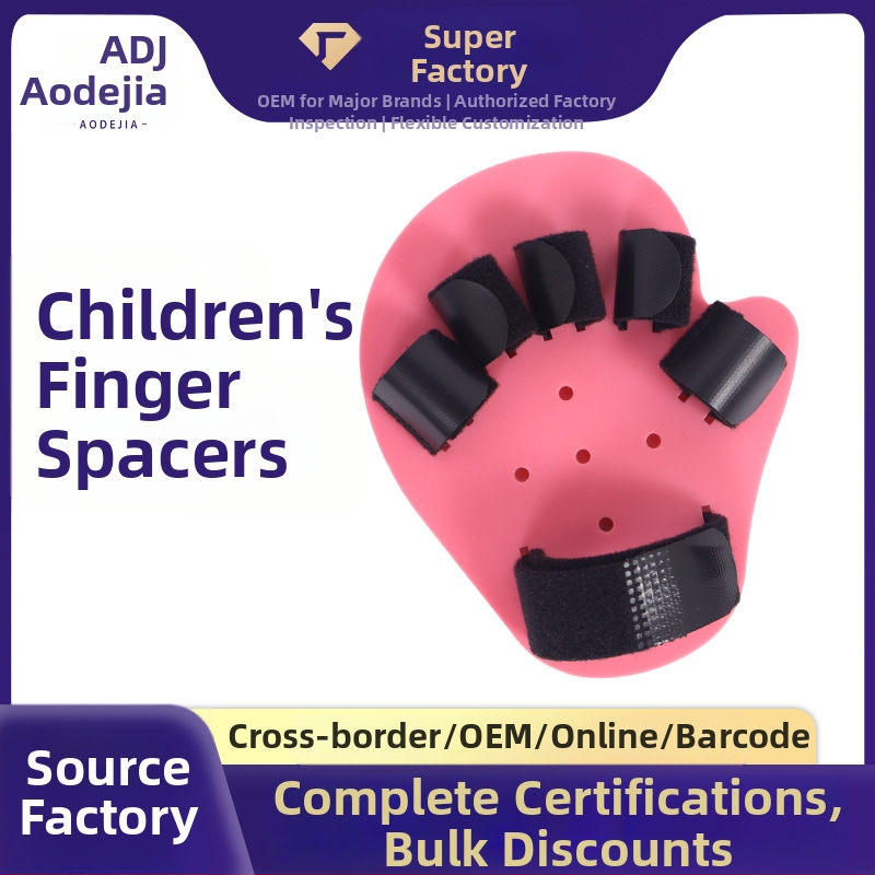 Laste sõrmede rehabilitatsioonifiksatsiooni seade - plastist komposiitmaterjal, konks ja lukk, kätele, võimalik logode trükk