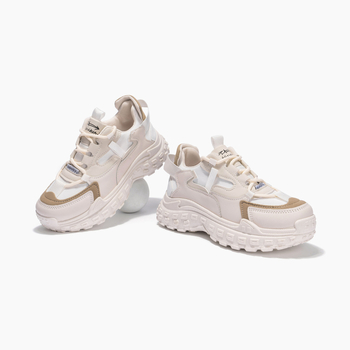 Naiste Dad Shoes kingad, luku-uks, madal varvas, võrgust sisemus, PU pealne, PVC tald, sportlik ja igapäevane