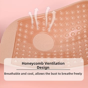Nematomas krūties lipdukas su sparnelėmis vestuvinei sukniai - nailonas, plonas, kvėpuojantis, neslystantis, sparno forma