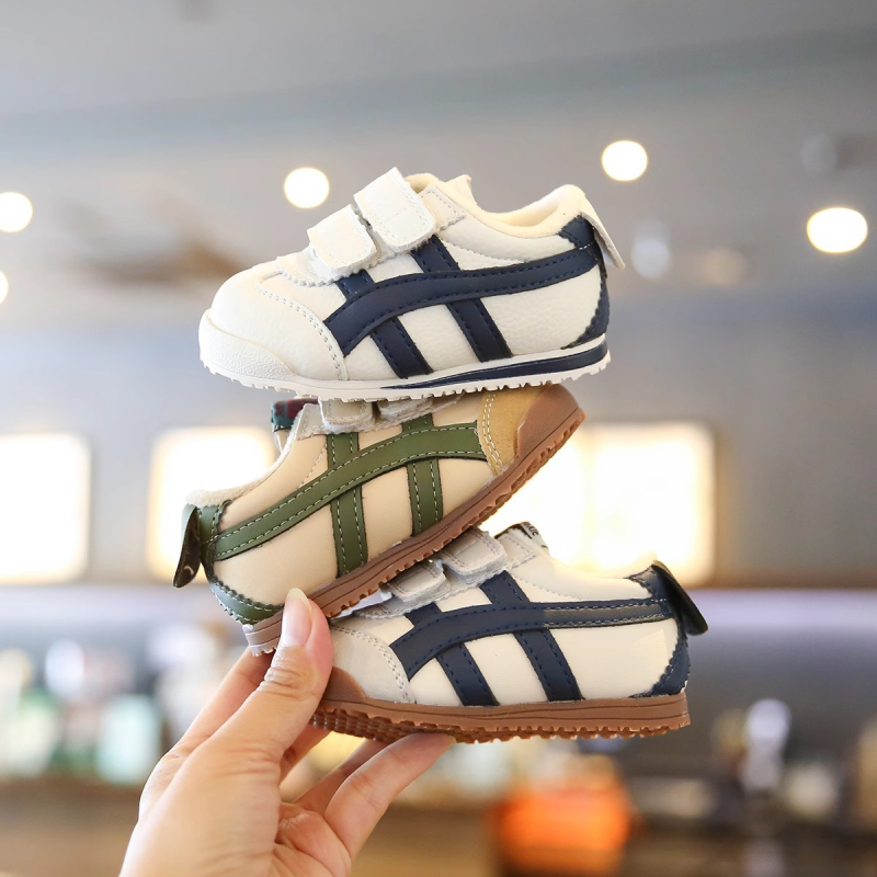 Бебешки обувки за прохождане - композитна подметка, горна част от изкуствена кожа, PU стелка, велкро закопчаване, антихлъзгаща подметка